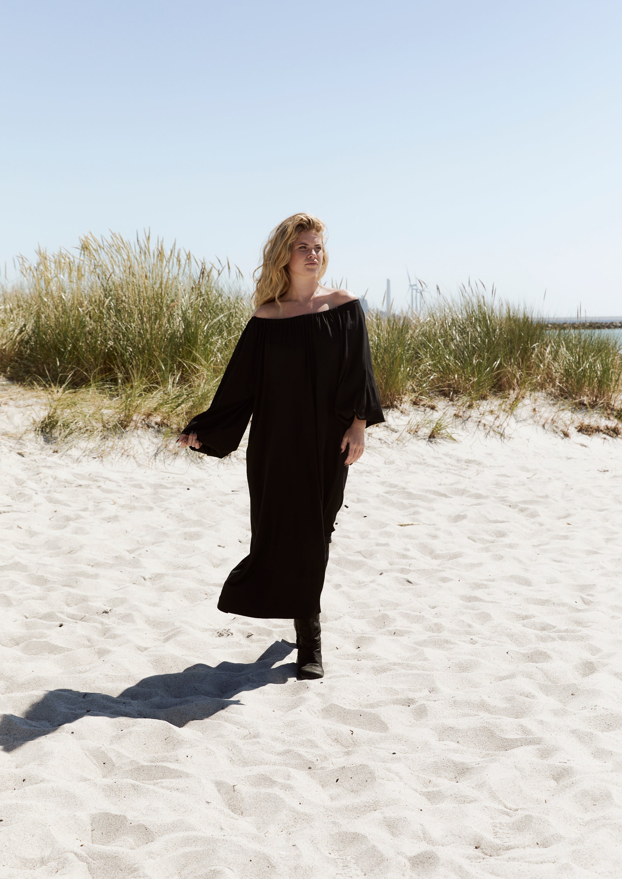 HENRIETTE STEFFENSEN COPENHAGEN ALL DAY DRESS - 98066 KJOLER BLACK 900