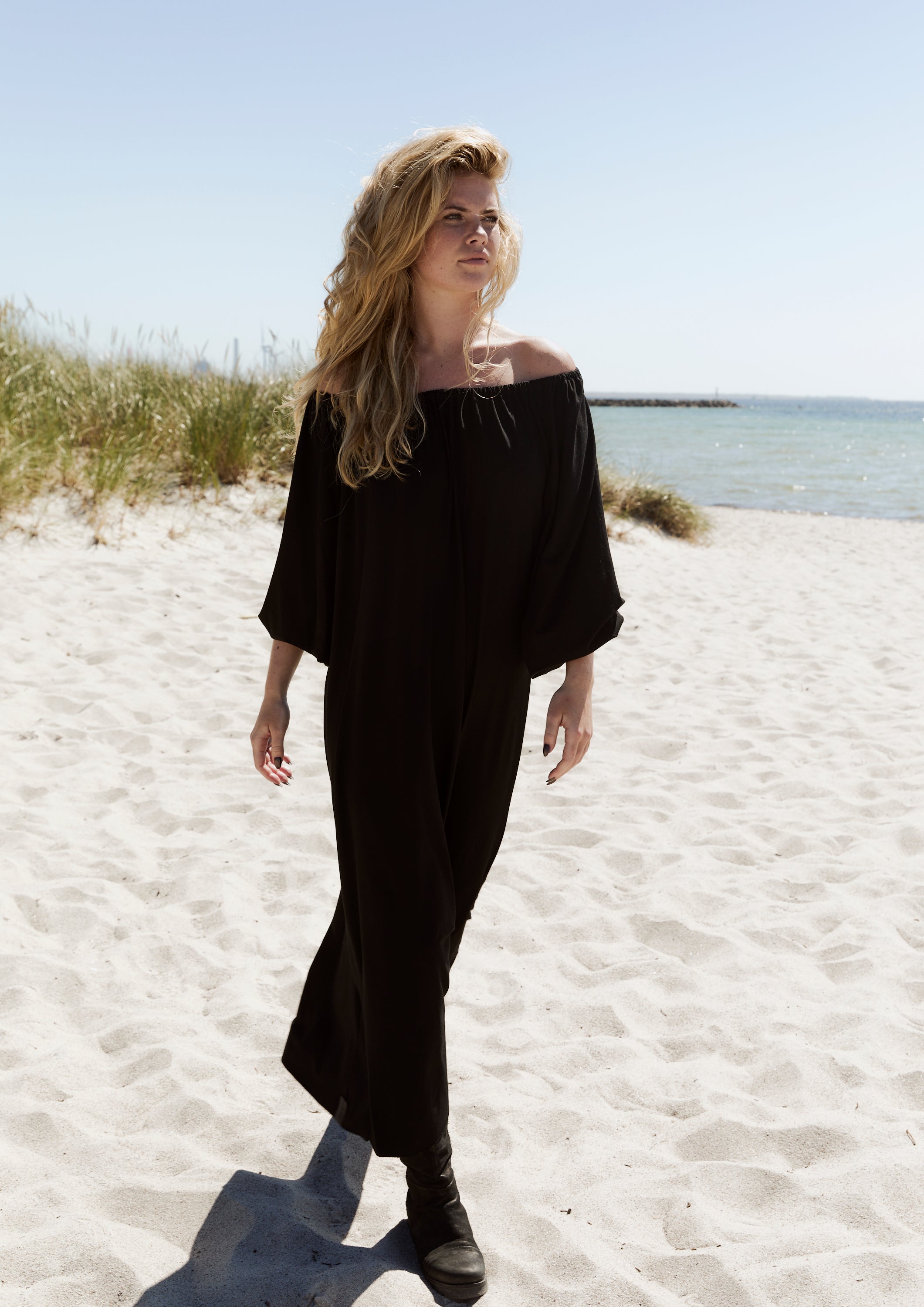 HENRIETTE STEFFENSEN COPENHAGEN ALL DAY DRESS - 98066 KJOLER BLACK 900