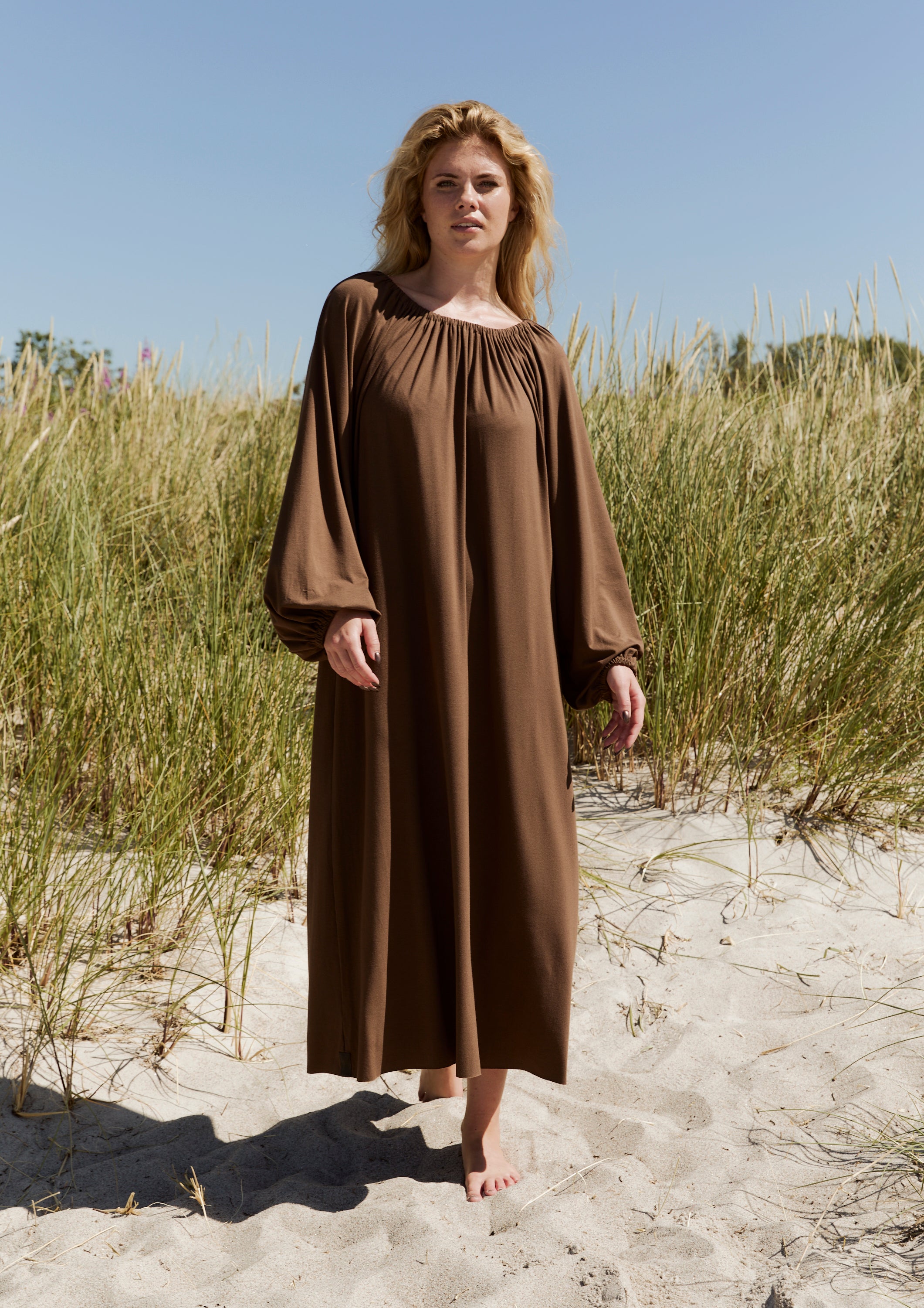 HENRIETTE STEFFENSEN COPENHAGEN ALL DAY DRESS - 98066 KJOLER CHOCOLATE 844