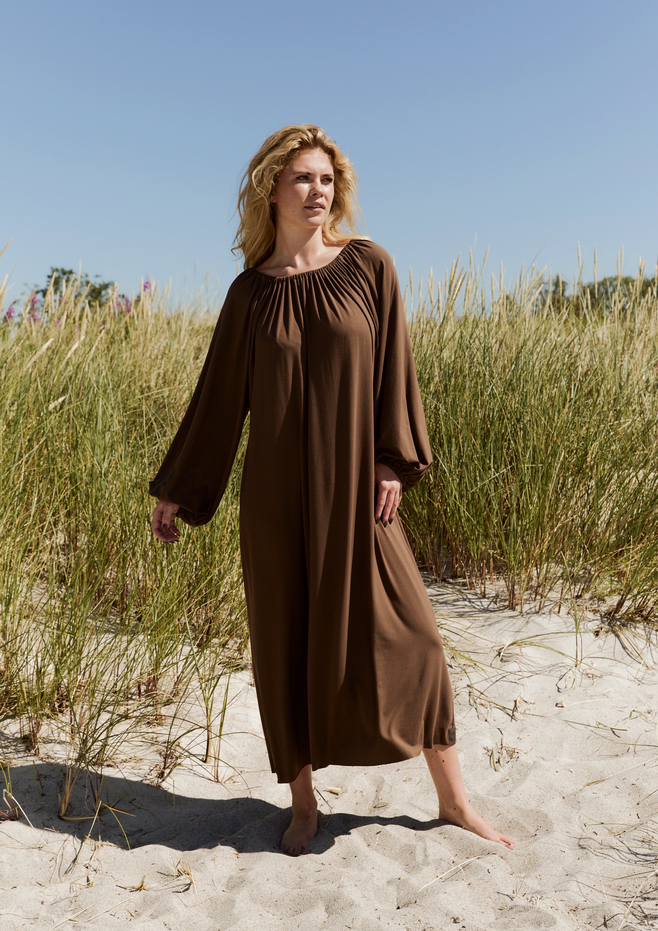 HENRIETTE STEFFENSEN COPENHAGEN ALL DAY DRESS - 98066 KJOLER CHOCOLATE 844
