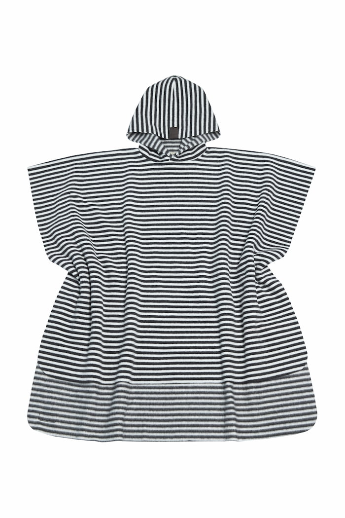GROWING UP BATHING PONCHO TODDLER - 405 GU BADEPONCHO STRIPES B&W 673