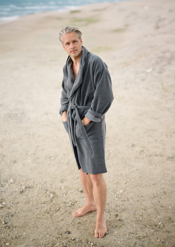 CARL BY STEFFENSEN COPENHAGEN BATHROBE MEN - 1009C BATHROBES GREY 905