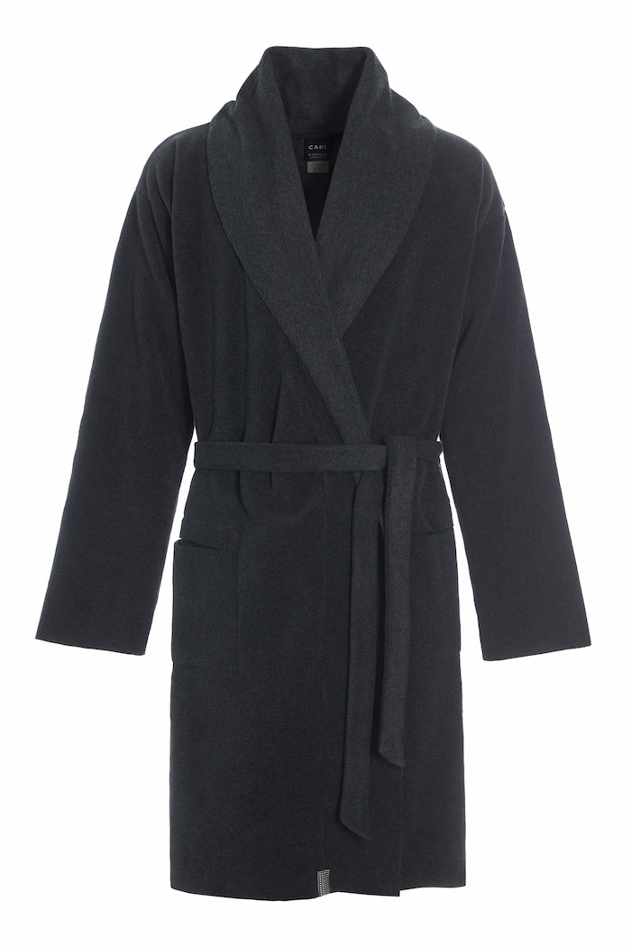 CARL BY STEFFENSEN COPENHAGEN BATHROBE MEN - 1009C BATHROBES SOFT BLACK 914