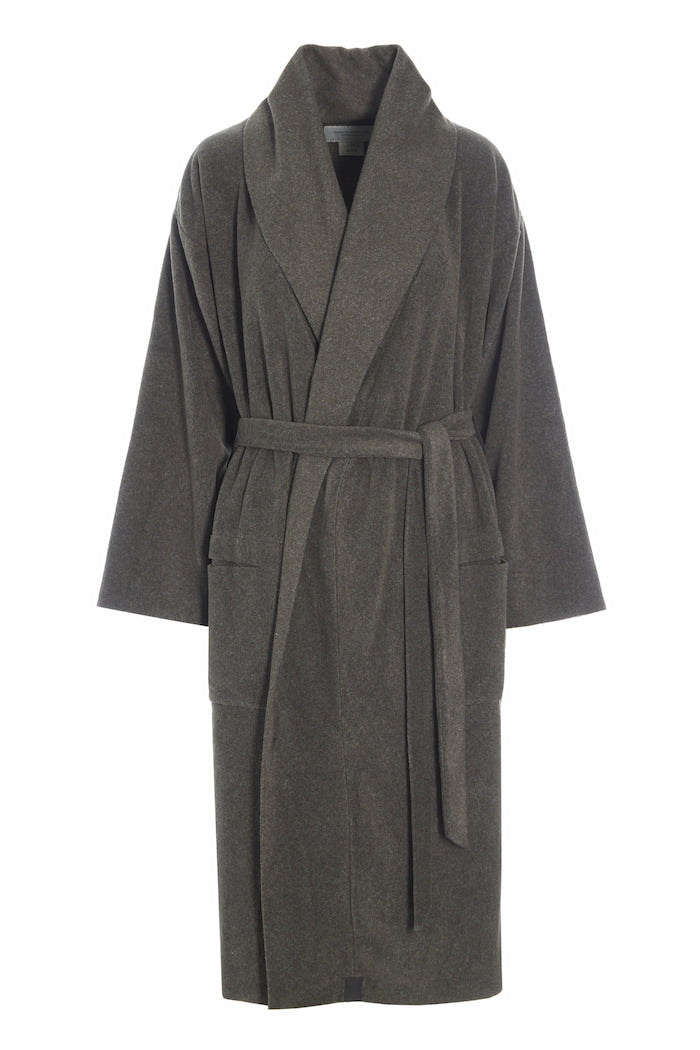 HENRIETTE STEFFENSEN COPENHAGEN BATHROBE WOMEN MIDI - 7128 MIDI BATHROBES BARK 320