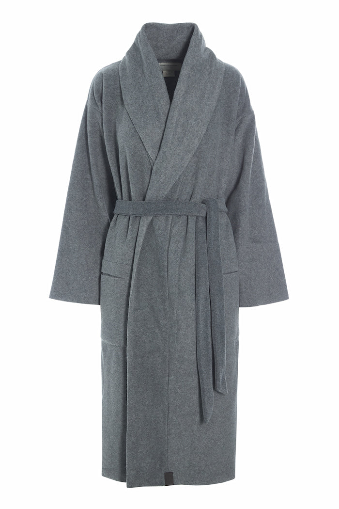 HENRIETTE STEFFENSEN COPENHAGEN BATHROBE WOMEN MIDI - 7128 MIDI BATHROBES GREY 905