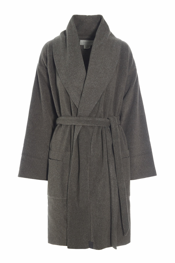 HENRIETTE STEFFENSEN COPENHAGEN BATHROBE WOMEN MINI - 7128 MINI BATHROBES BARK 320