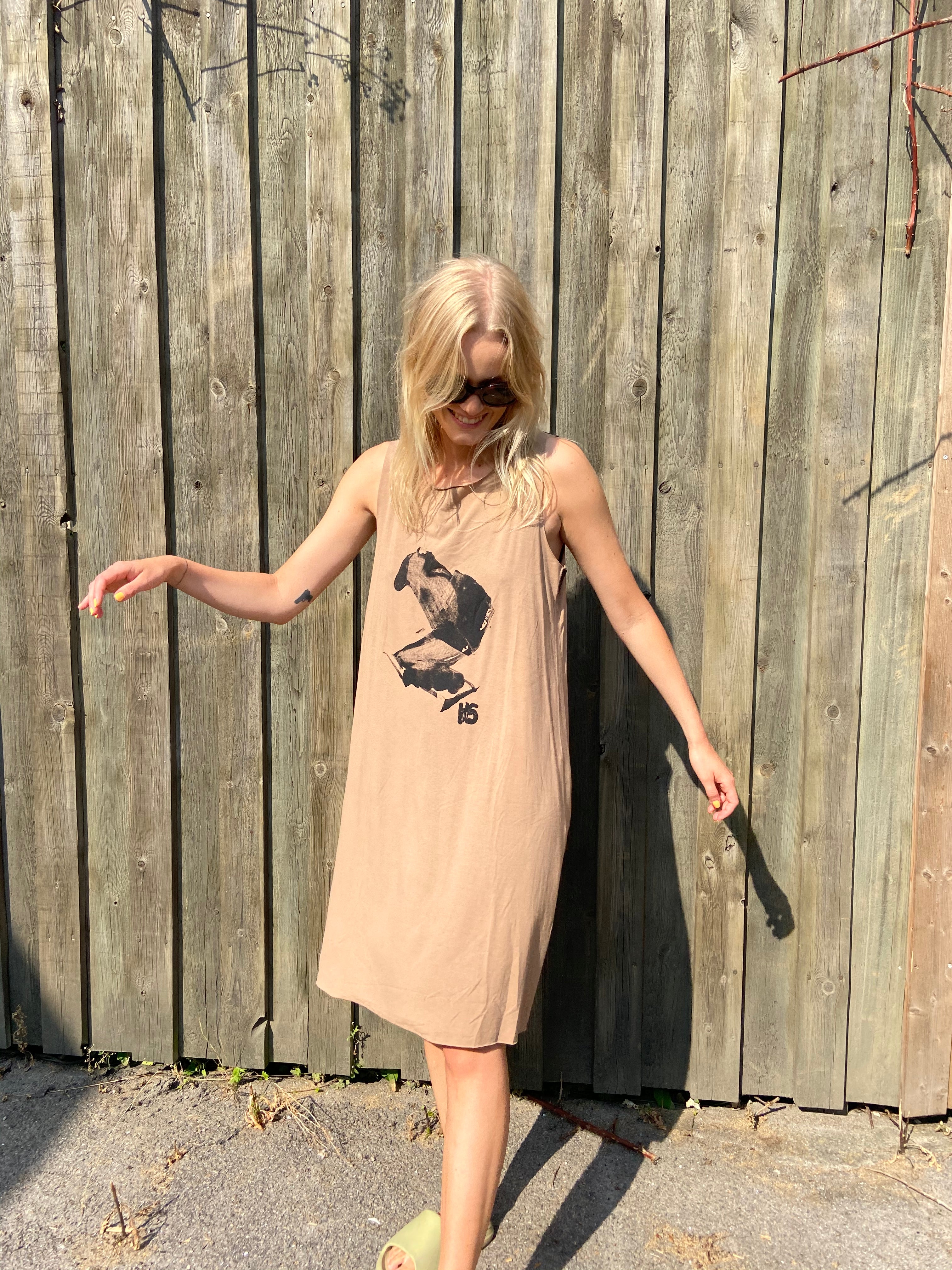 HENRIETTE STEFFENSEN COPENHAGEN BEACH DRESS - 98034 KJOLER CAMEL 815