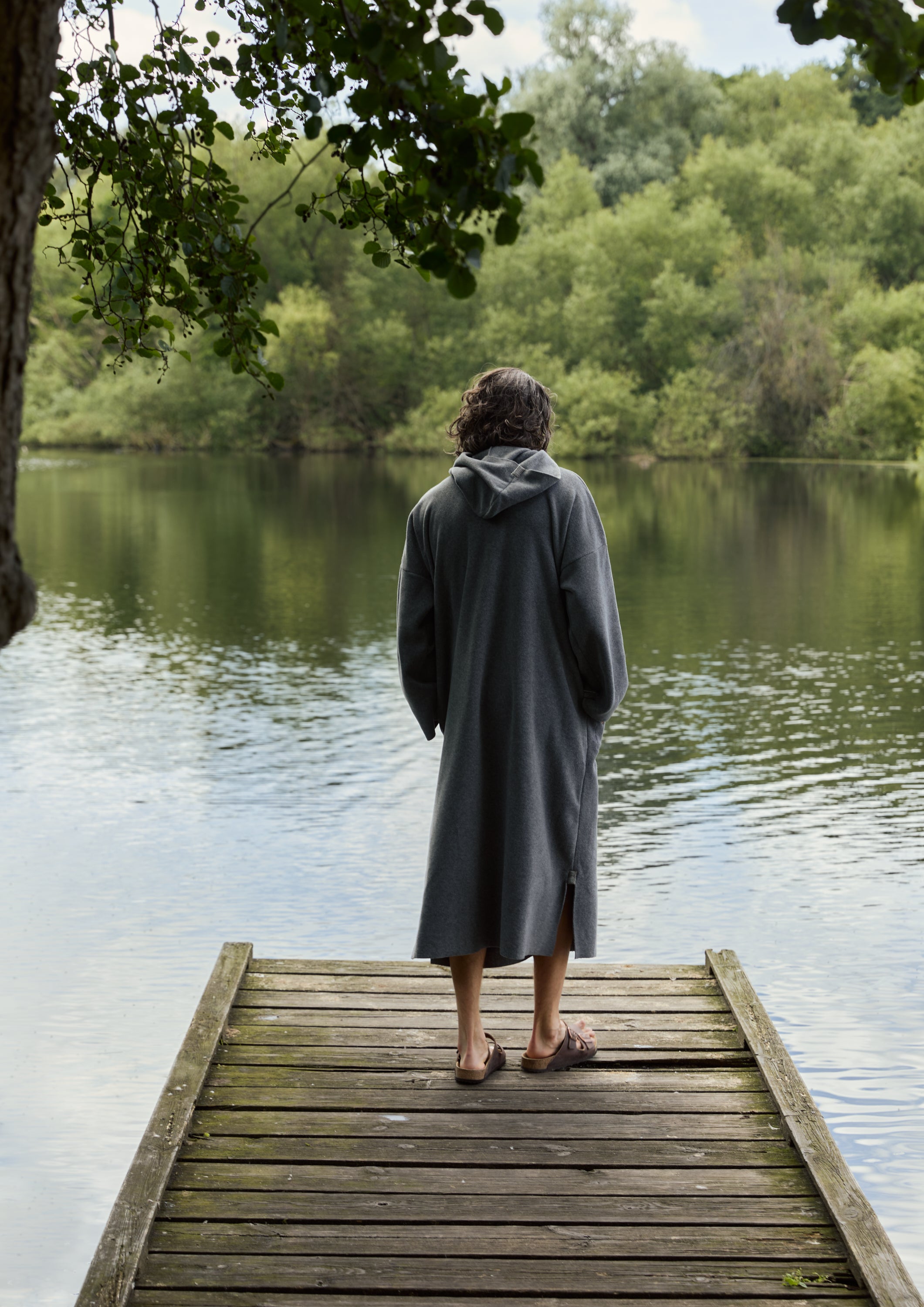 CARL BY STEFFENSEN COPENHAGEN BEACH PONCHO MEN - 4097C PONCHOS GREY 905