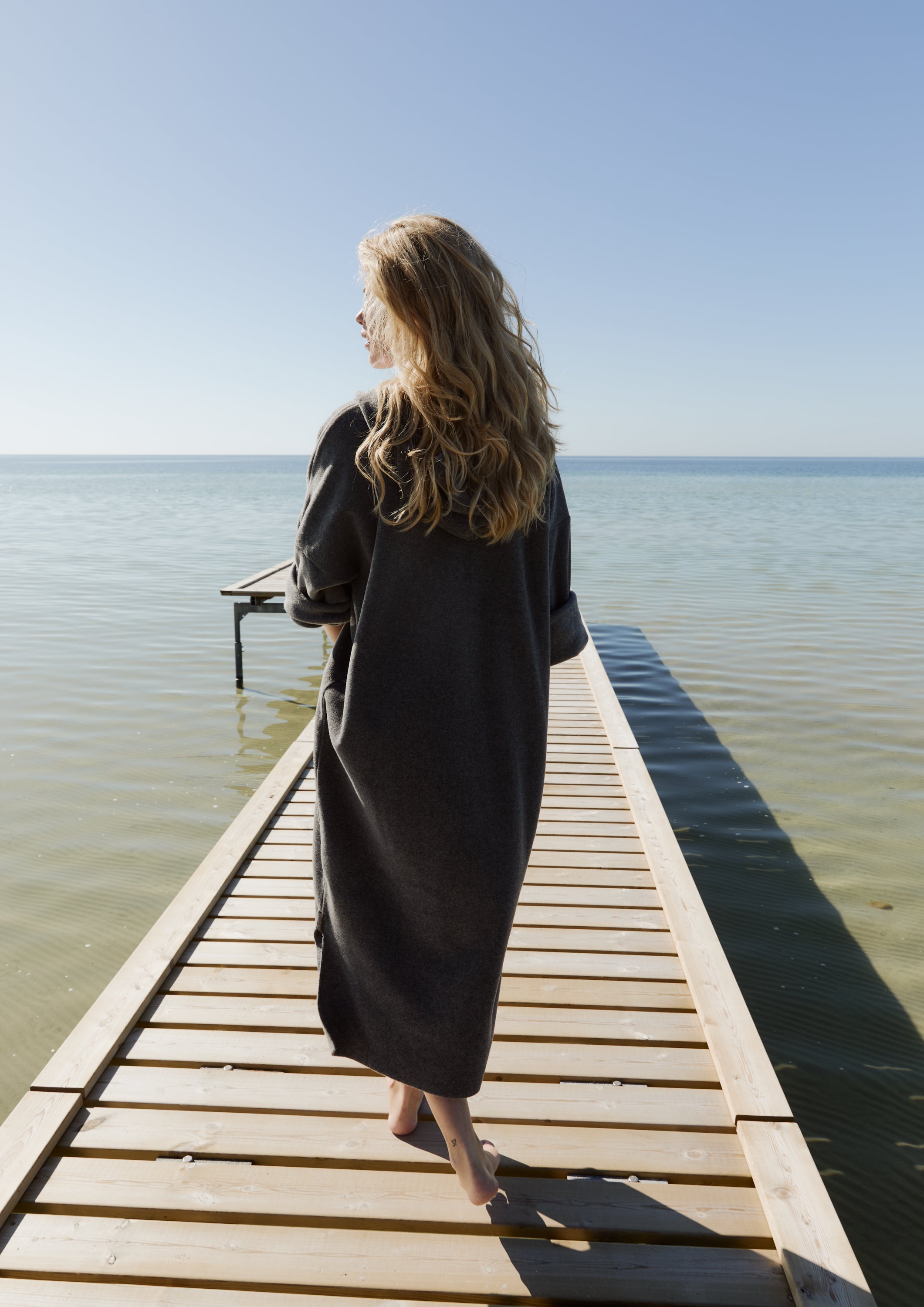 HENRIETTE STEFFENSEN COPENHAGEN BEACH PONCHO WOMEN - 4096 PONCHOS GREY 905