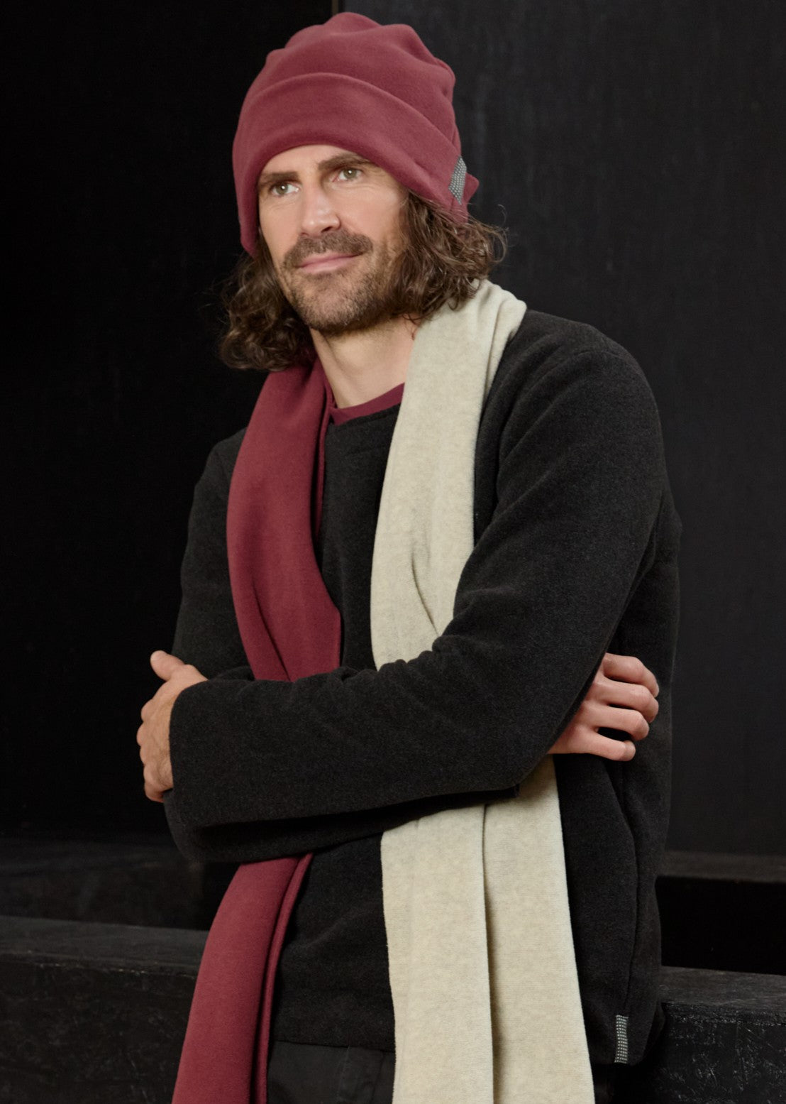 CARL BY STEFFENSEN COPENHAGEN BEANIE W/FOLDED EDGE - 1008C HATS BORDEAUX 474