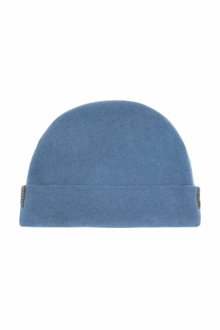 CARL BY STEFFENSEN COPENHAGEN BEANIE W/FOLDED EDGE - 1008C HATS DUSTY BLUE 794