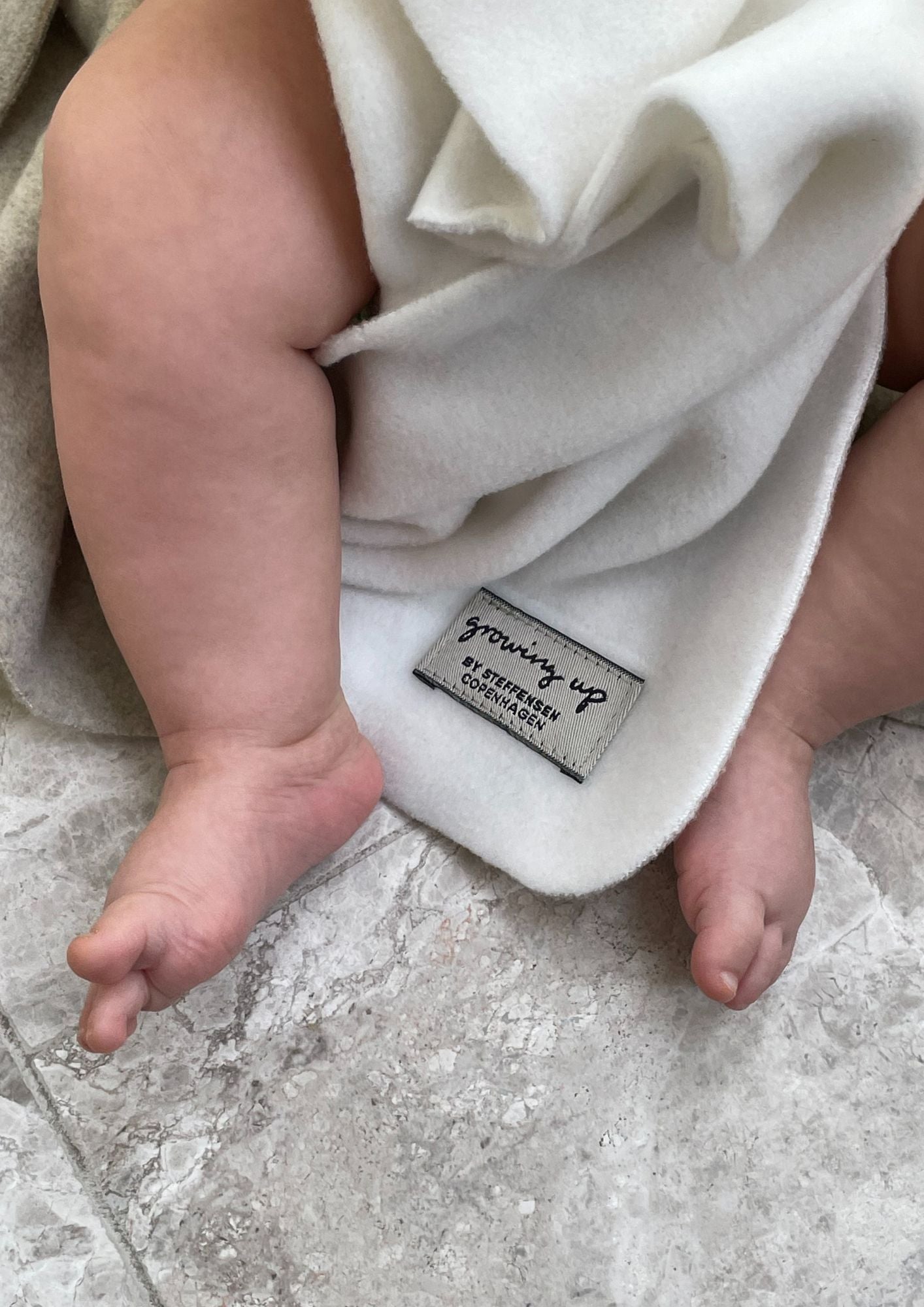 GROWING UP BLANKET BABY 75x100 cm - 500 GU TÆPPER OFF WHITE 802