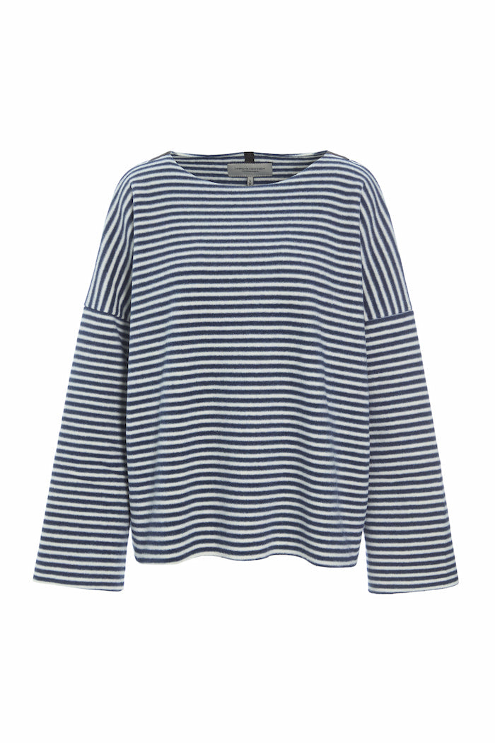 HENRIETTE STEFFENSEN COPENHAGEN BLOUSE - 1366 BLUSER STRIPES DENIM & KIT 667