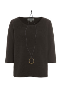 BLOUSE - 1368 - CHOCOLATE