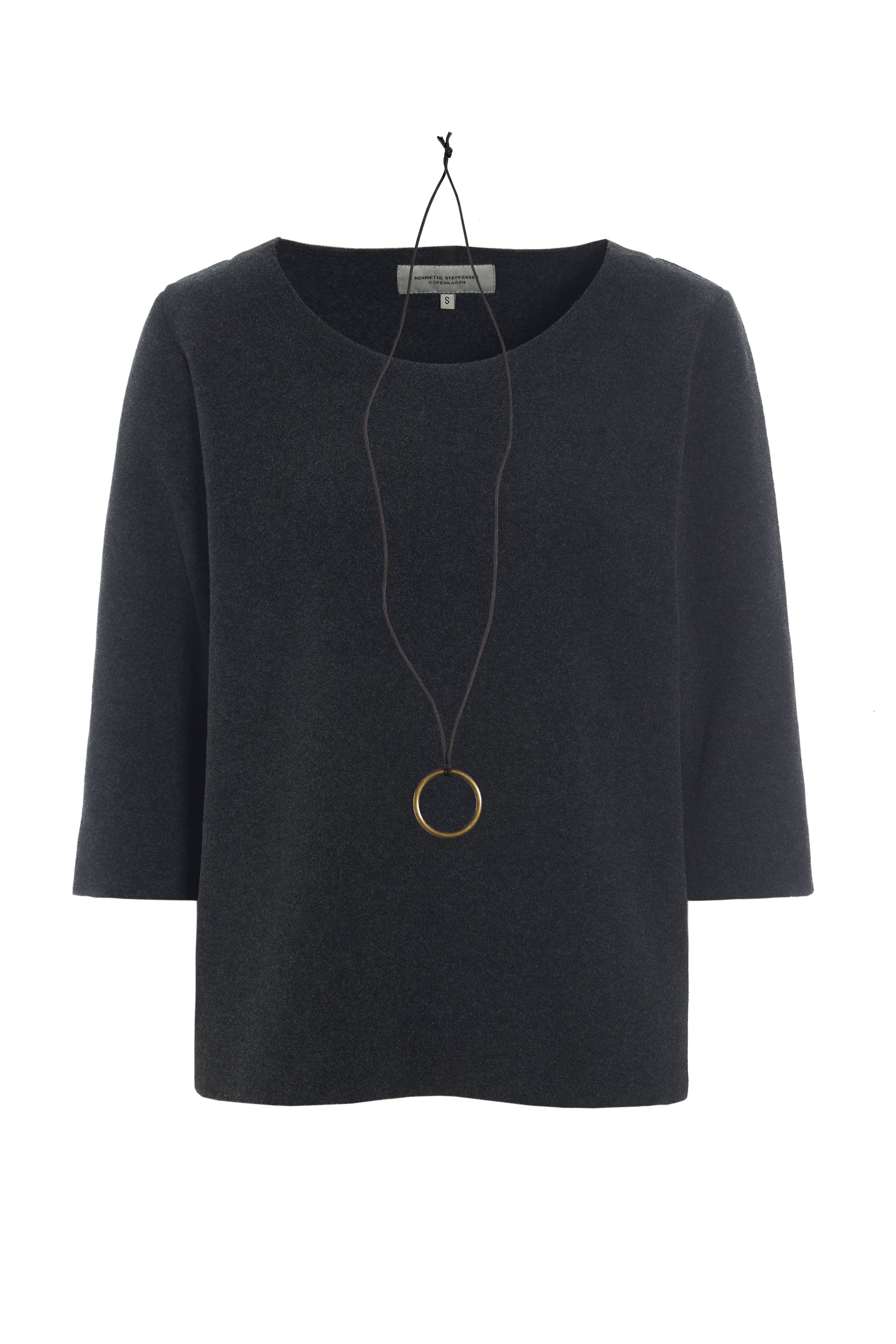 HENRIETTE STEFFENSEN COPENHAGEN BLOUSE - 1368 BLUSER SOFT BLACK 914