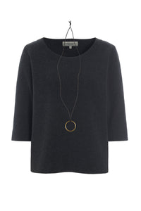 BLOUSE - 1368 - SOFT BLACK
