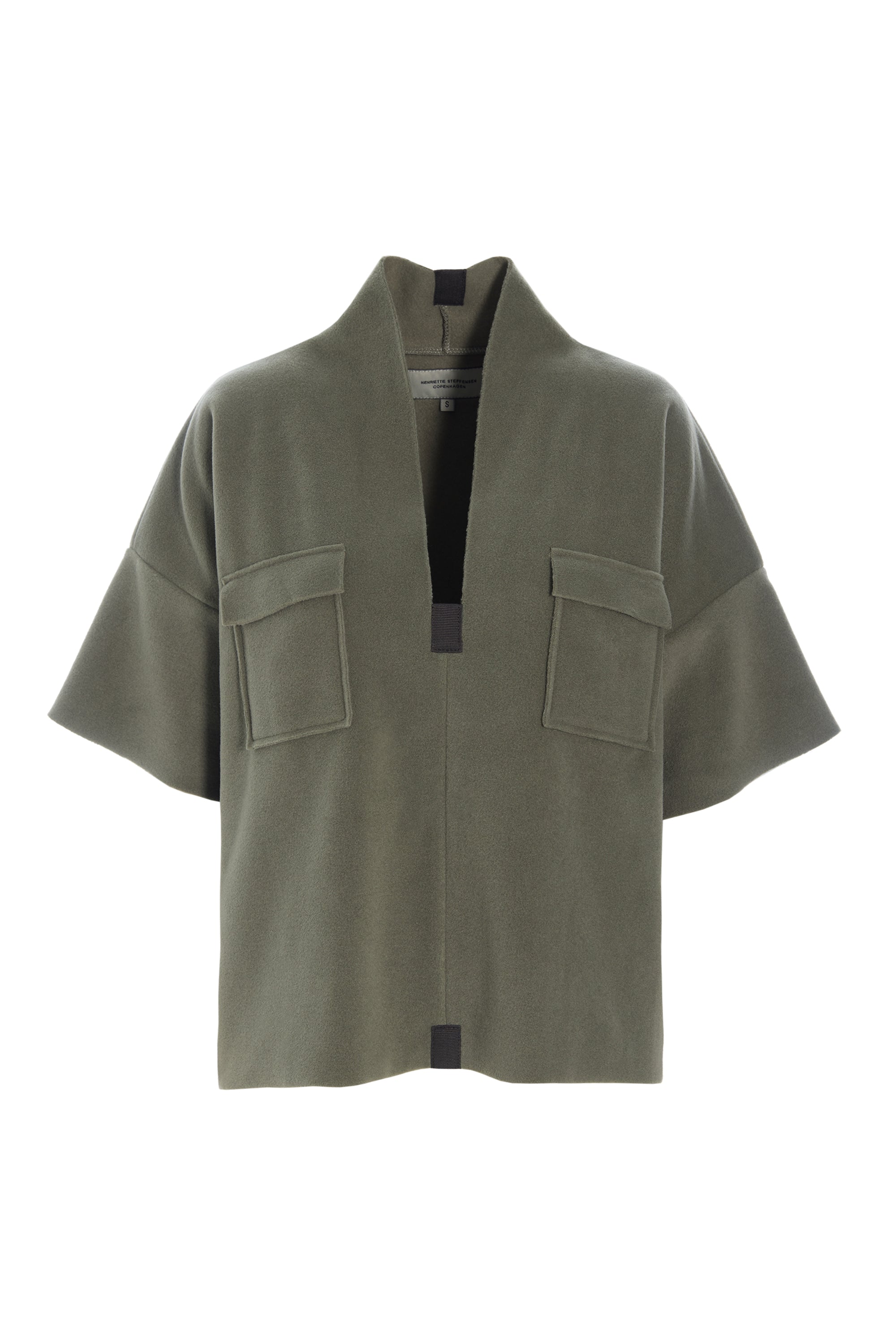 HENRIETTE STEFFENSEN COPENHAGEN BLOUSE - 1374 BLUSER DUSTY GREEN 609