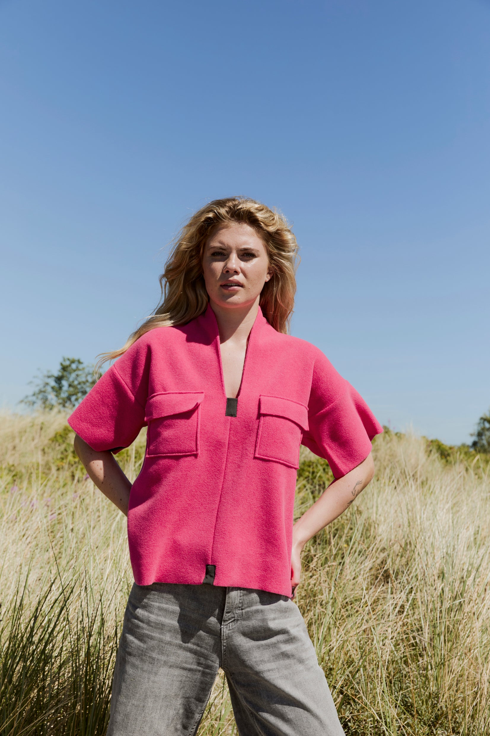 HENRIETTE STEFFENSEN COPENHAGEN BLOUSE - 1374 BLUSER SUNSET PINK 357