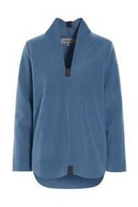 BLOUSE - 1414 - DUSTY BLUE