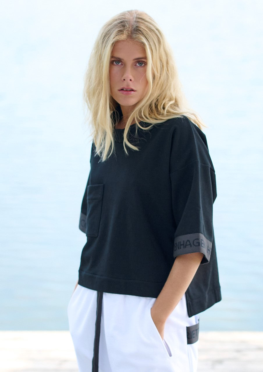 HENRIETTE STEFFENSEN COPENHAGEN BLOUSE - 71601 BLUSER BLACK 900