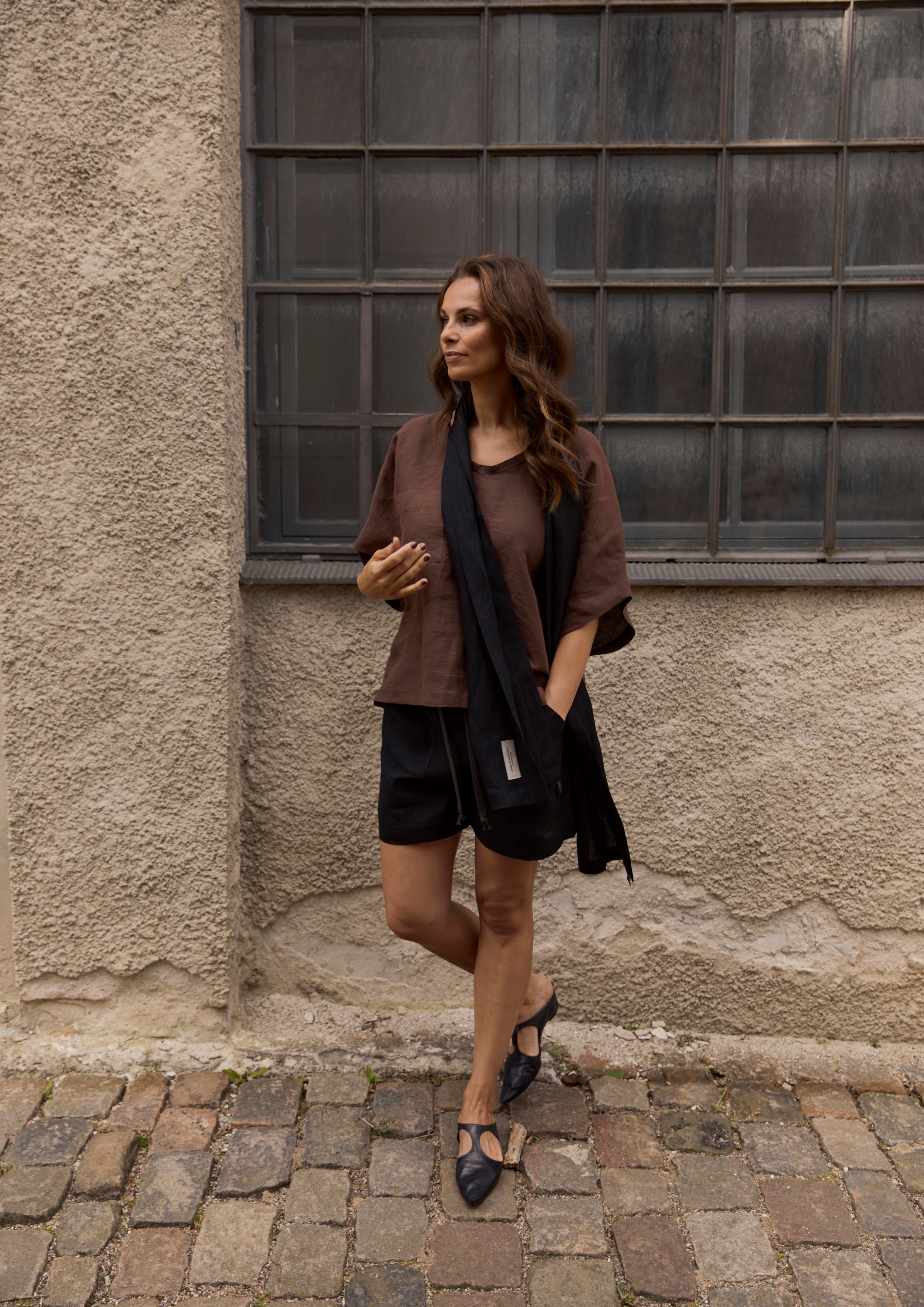 HENRIETTE STEFFENSEN COPENHAGEN BLOUSE - 81003 BLUSER CHOCOLATE 844