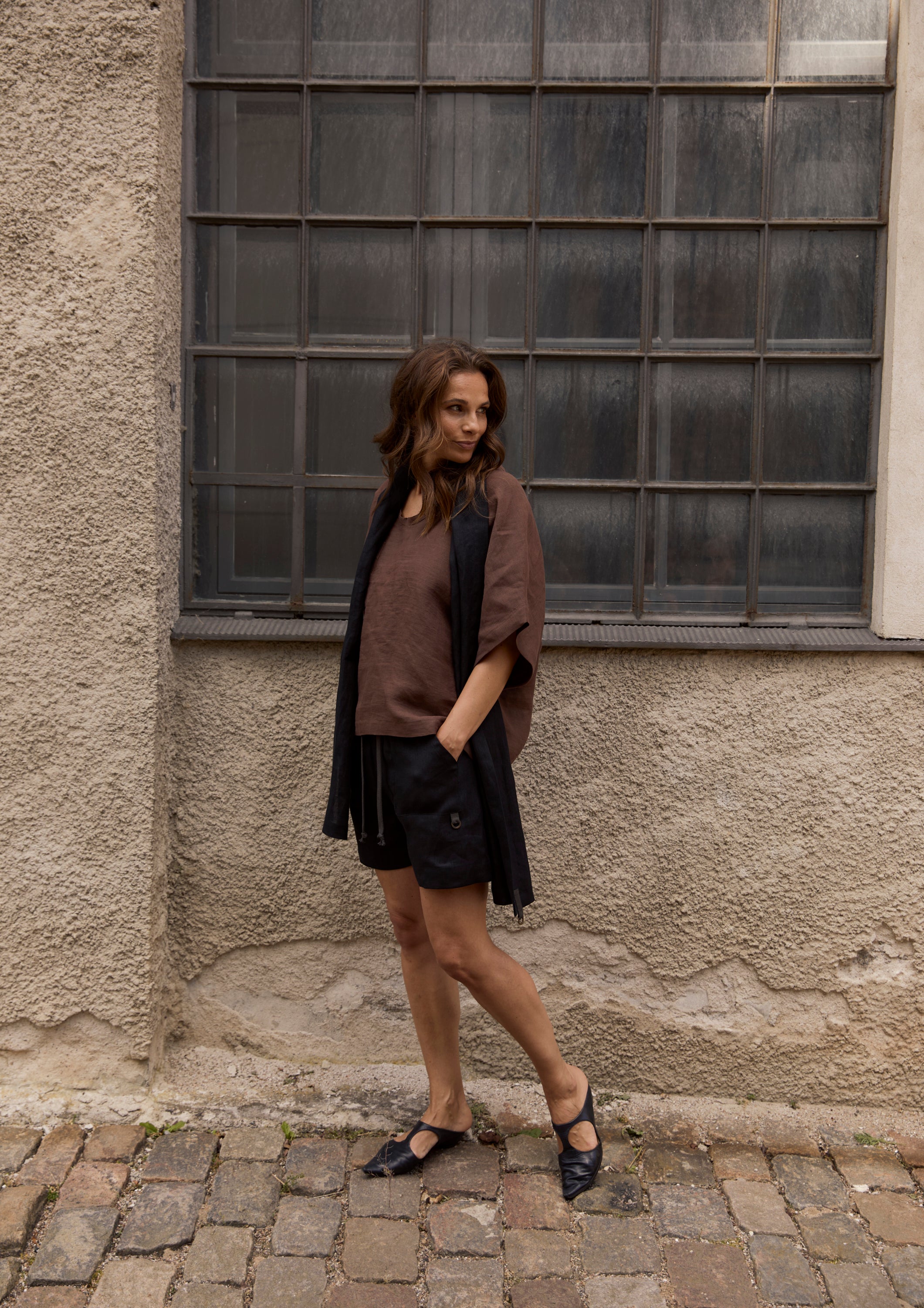 HENRIETTE STEFFENSEN COPENHAGEN BLOUSE - 81003 BLUSER CHOCOLATE 844