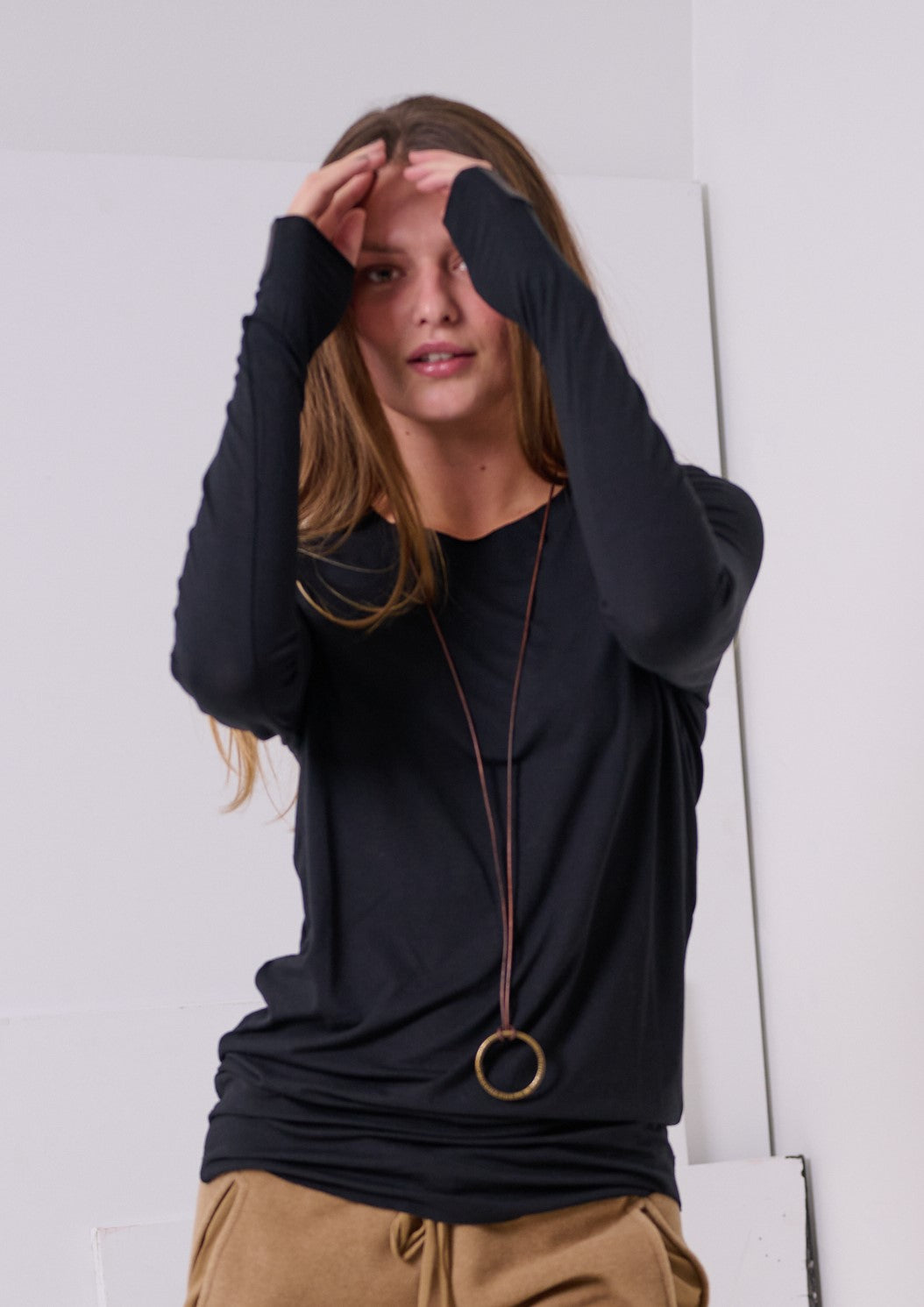 HENRIETTE STEFFENSEN COPENHAGEN BLOUSE - 96046 BLUSER BLACK 900