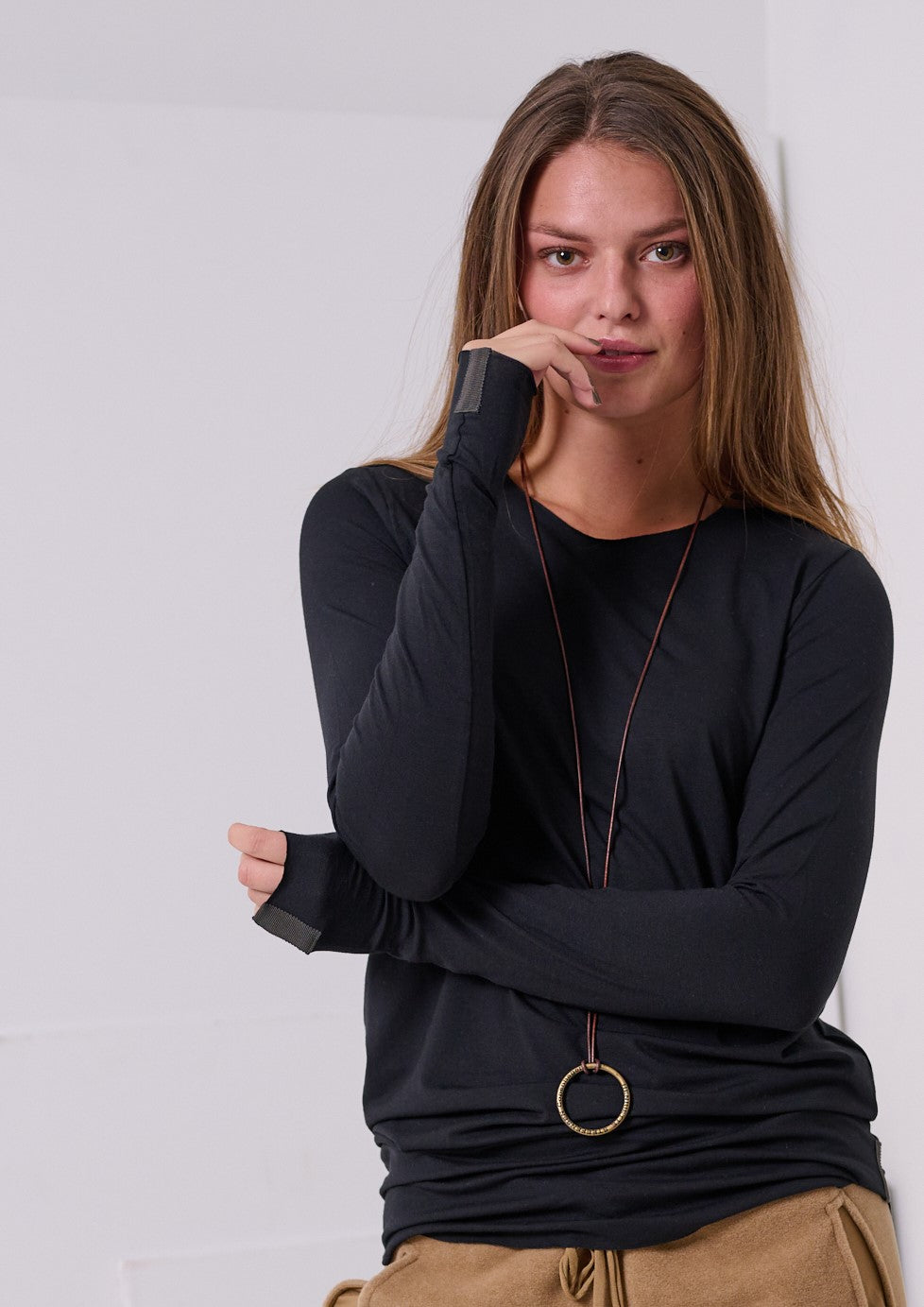 HENRIETTE STEFFENSEN COPENHAGEN BLOUSE - 96046 BLUSER BLACK 900
