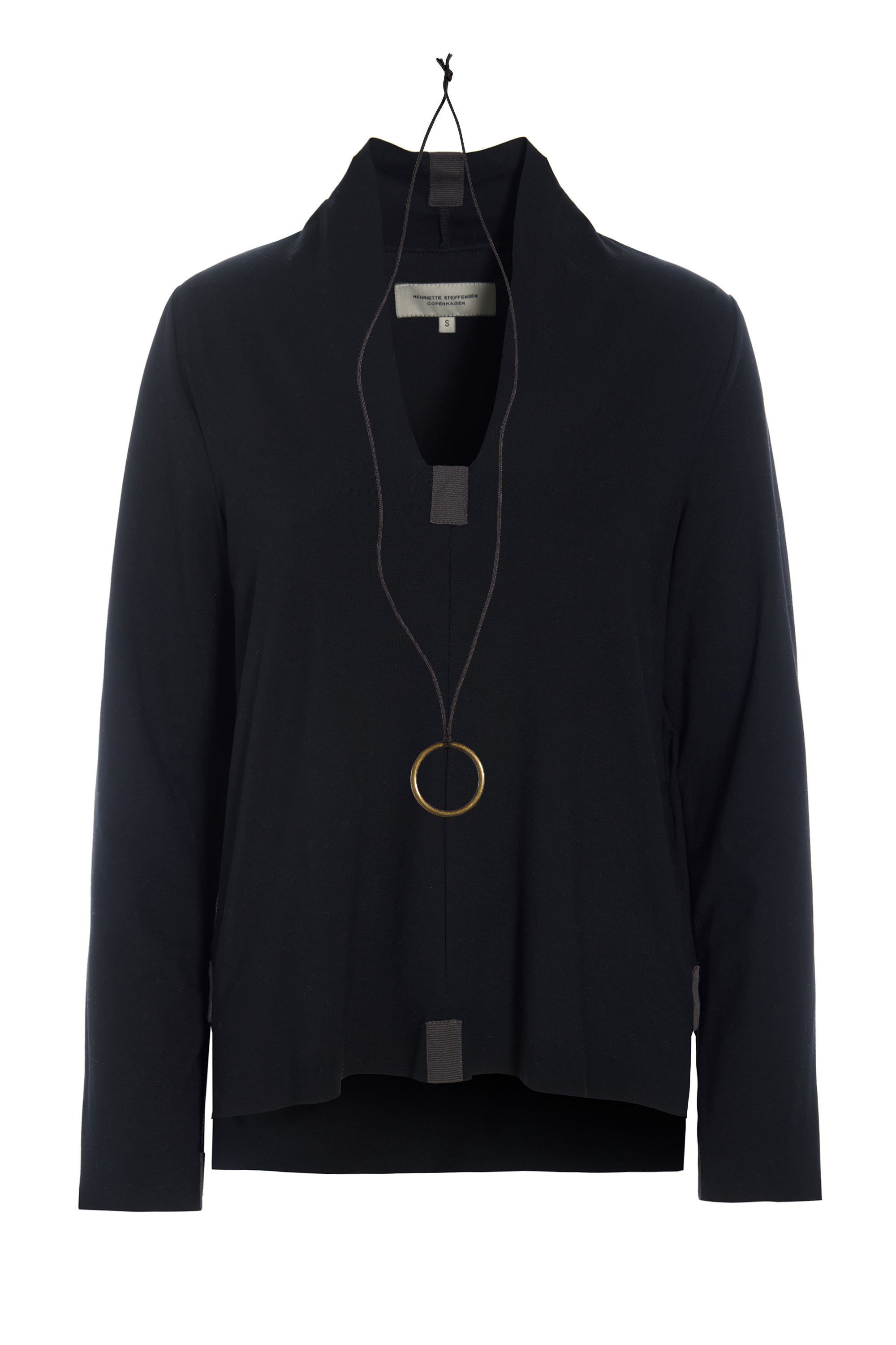 HENRIETTE STEFFENSEN COPENHAGEN BLOUSE - 96106 BLUSER BLACK 900