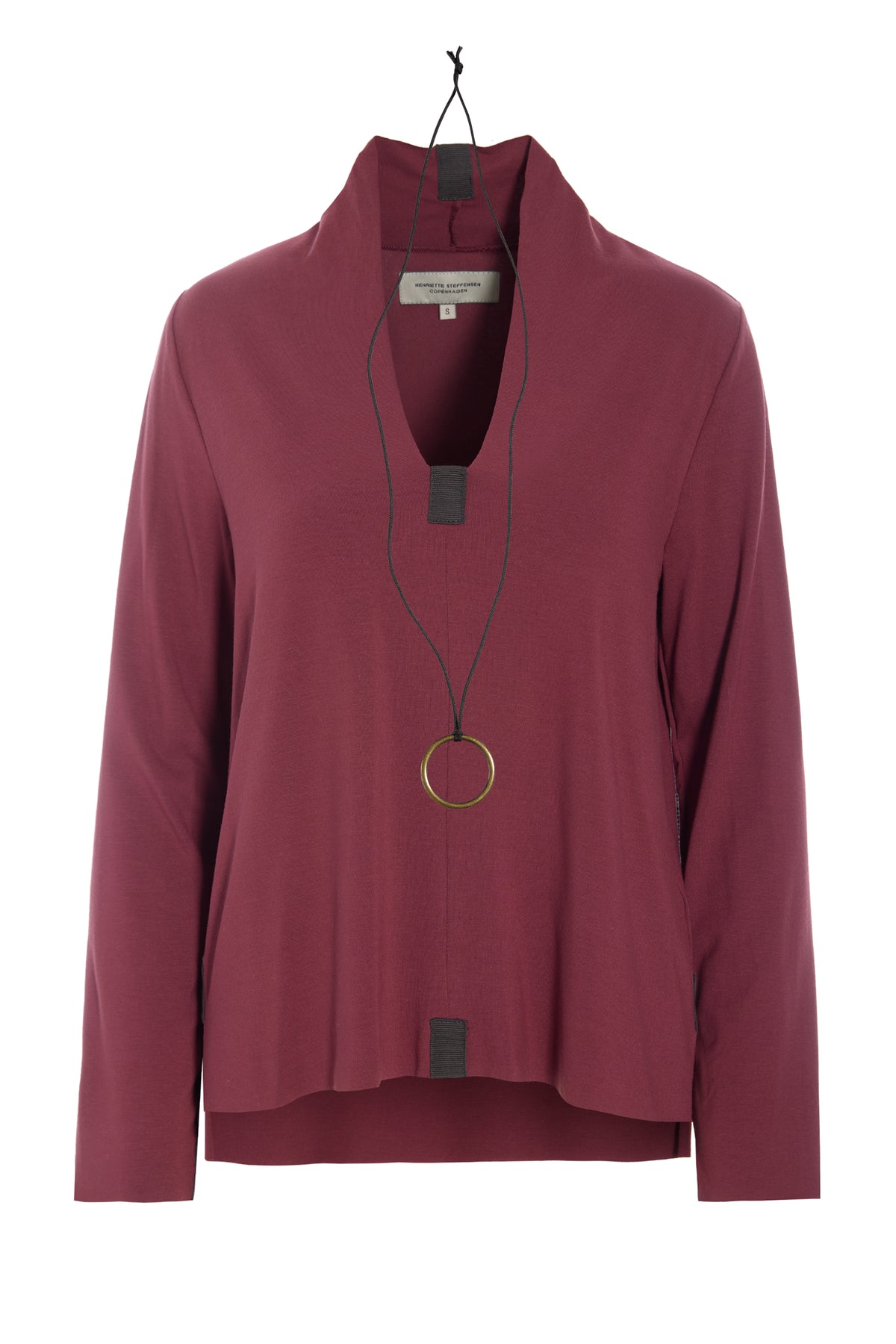 HENRIETTE STEFFENSEN COPENHAGEN BLOUSE - 96106 BLUSER BORDEAUX 474