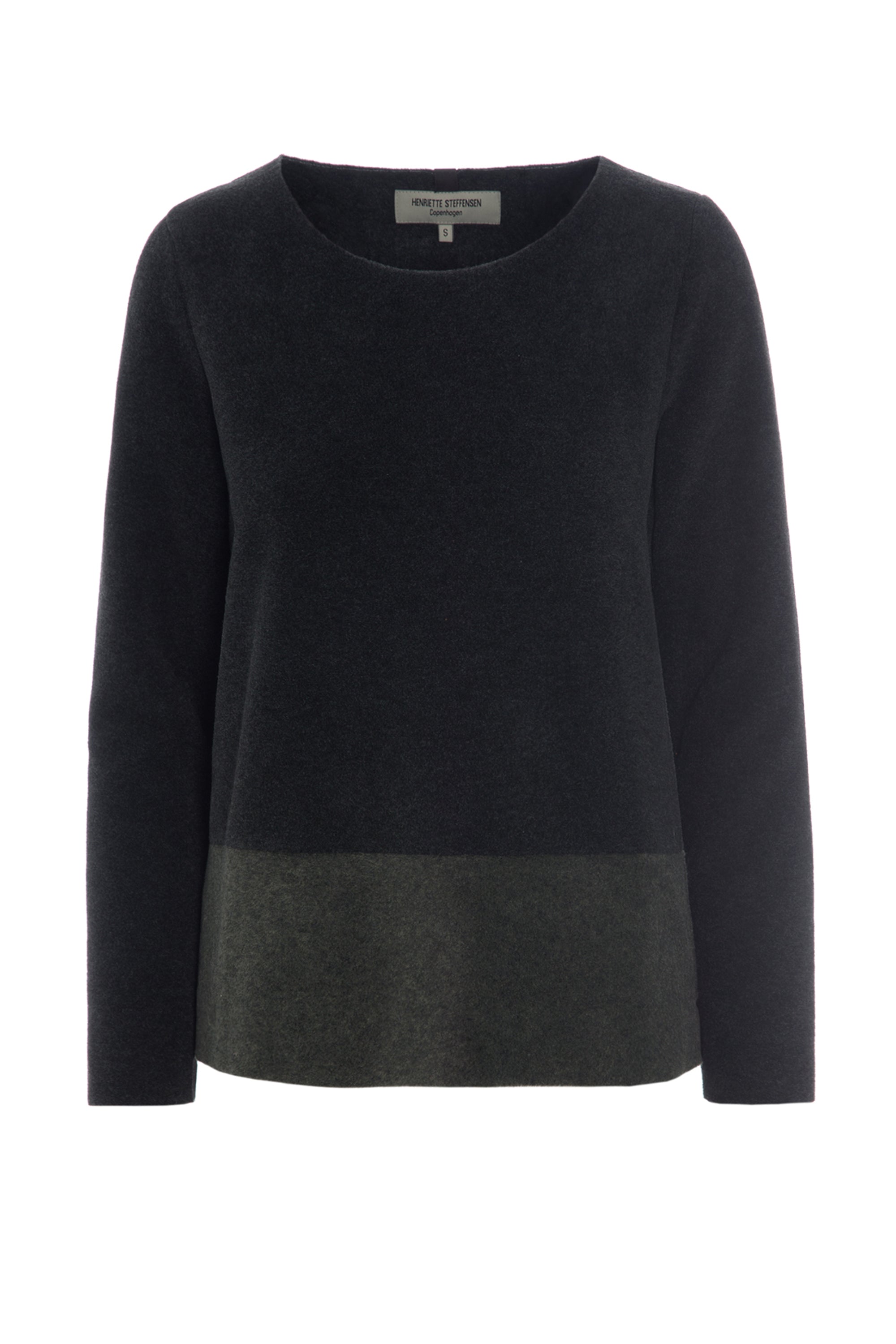 HENRIETTE STEFFENSEN COPENHAGEN BLOUSE 2-COLOR - 1308 BLUSER GREY/SB 909