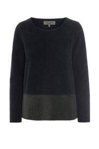 BLOUSE 2-COLOR - 1308 - GREY/SB