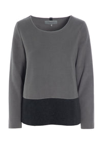 BLOUSE 2-COLOR - 1308 - MOLE/SB