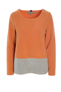 BLOUSE 2-COLOR - 1308 - SAFRAN/SAND