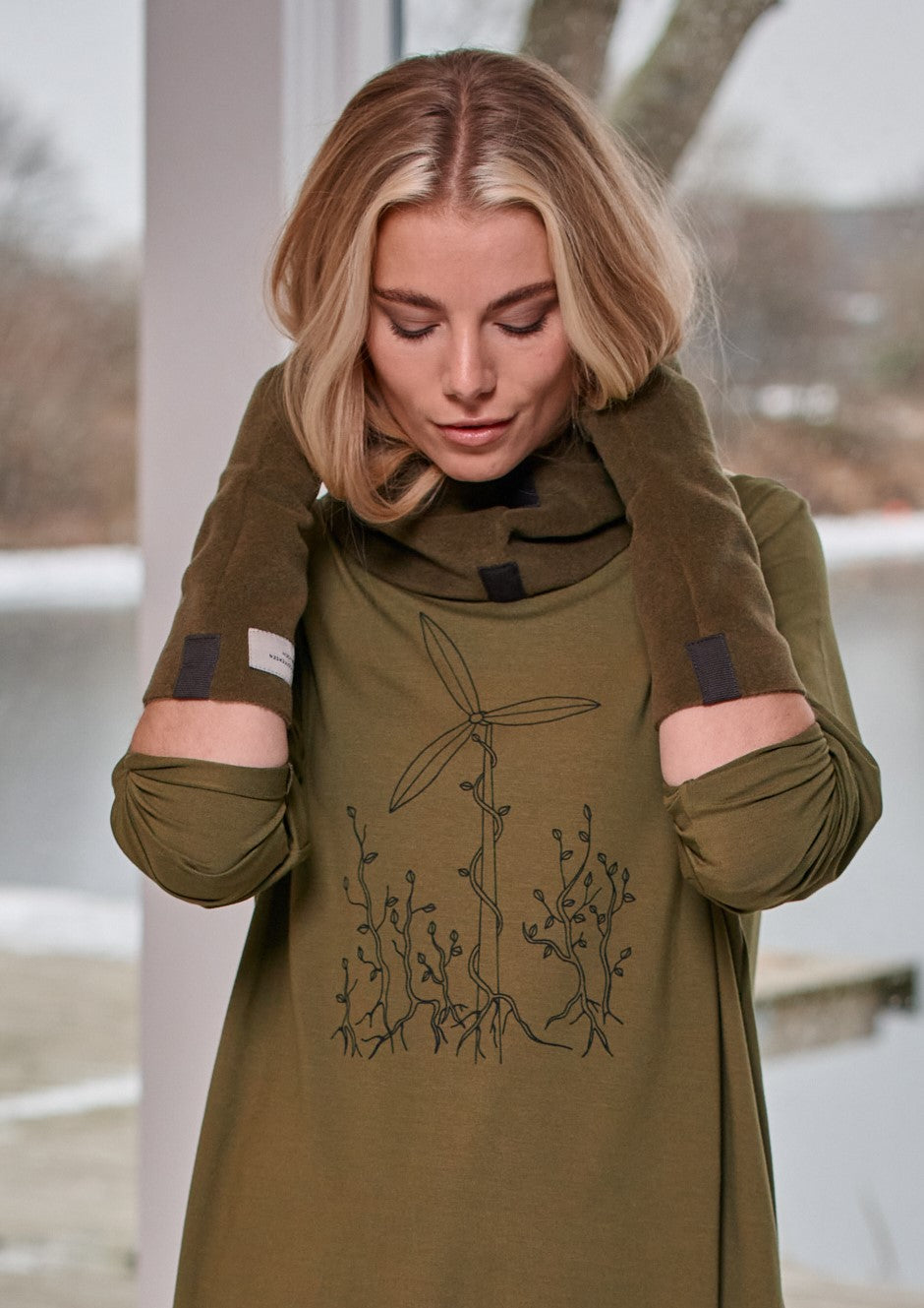 HENRIETTE STEFFENSEN COPENHAGEN BLOUSE FREEDOM PRINT - 96074 BLUSER MOSS 611