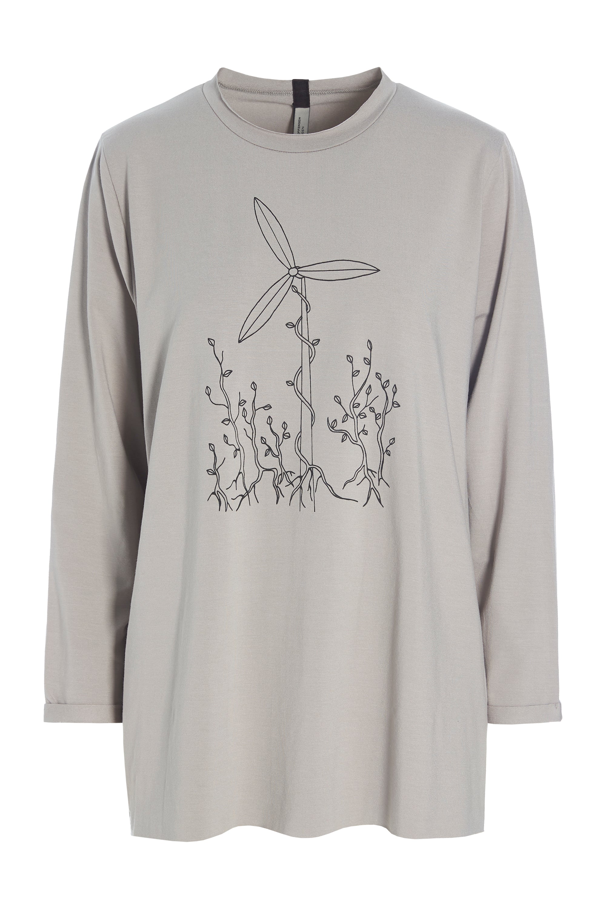 HENRIETTE STEFFENSEN COPENHAGEN BLOUSE FREEDOM PRINT - 96074 BLUSER SAND 805