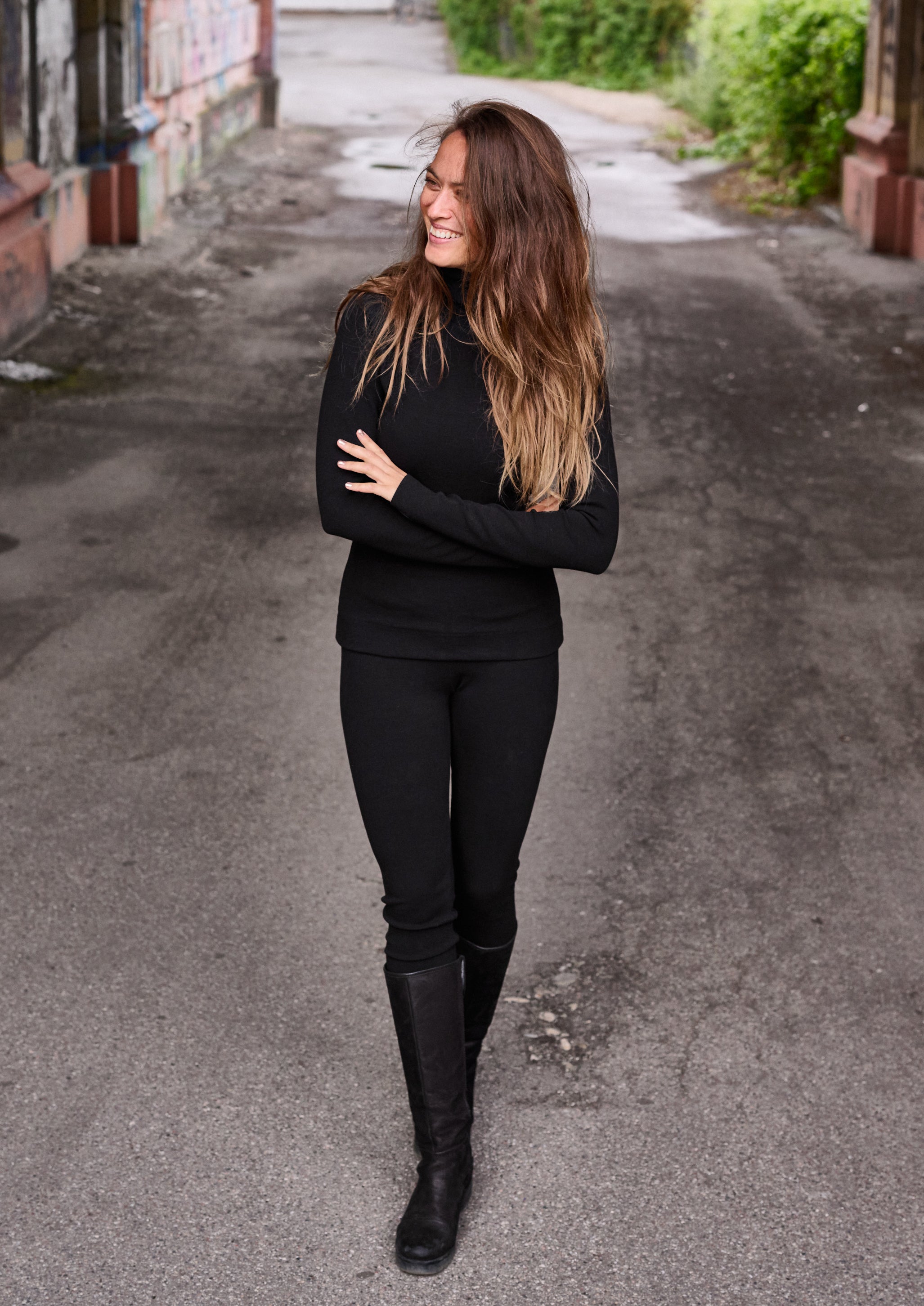 HENRIETTE STEFFENSEN COPENHAGEN BLOUSE HIGH NECK - 71603 BLUSER BLACK 900