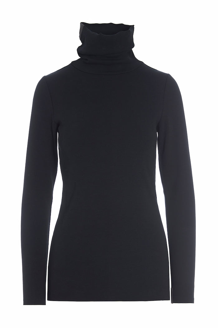 HENRIETTE STEFFENSEN COPENHAGEN BLOUSE HIGH NECK - 71603 BLUSER BLACK 900