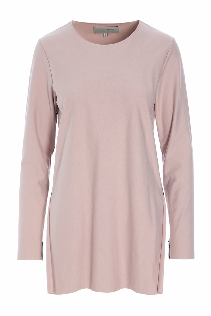 HENRIETTE STEFFENSEN COPENHAGEN BLOUSE LONG SLIT - 71010 BLUSER NUDE 401