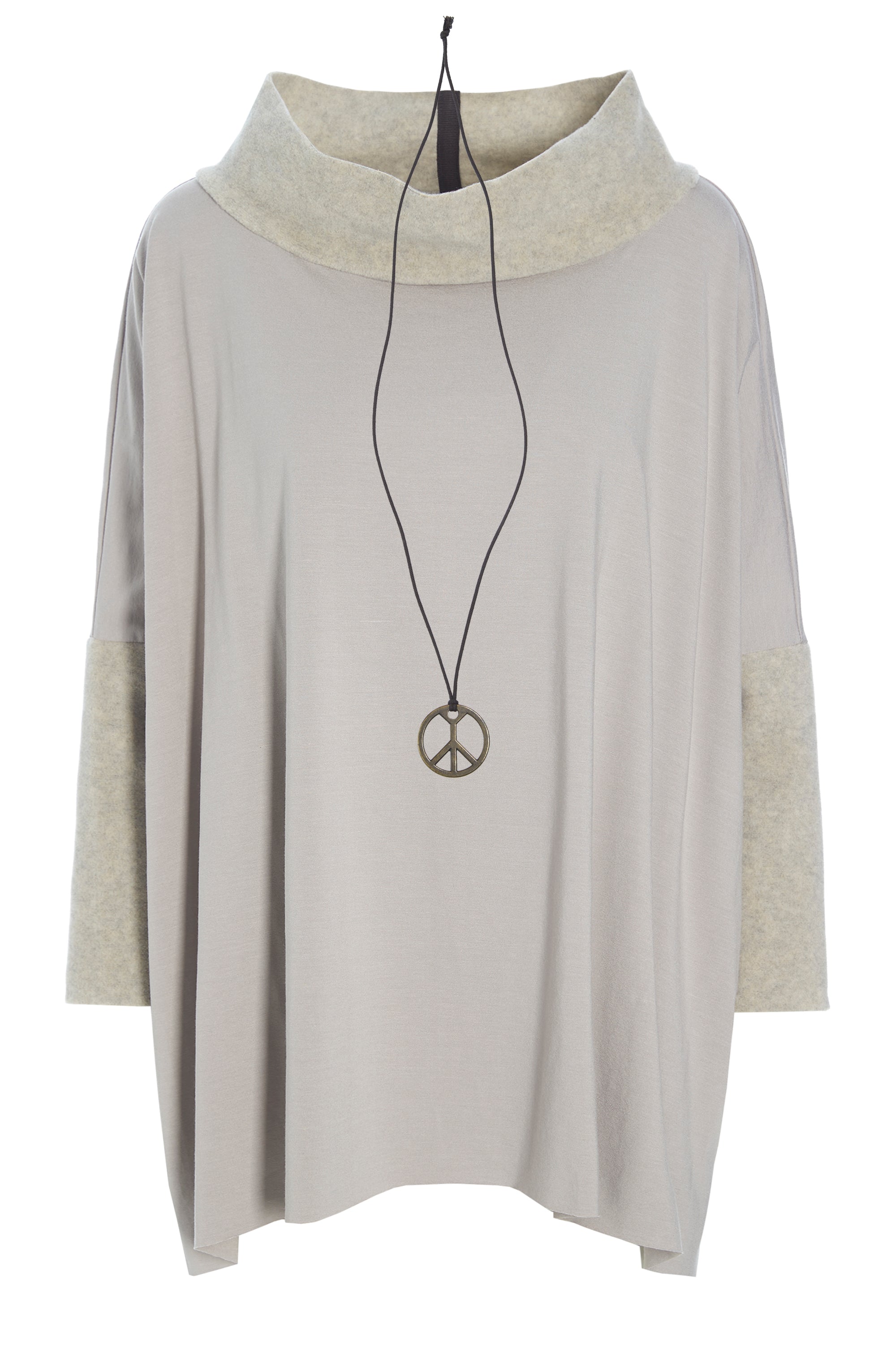 HENRIETTE STEFFENSEN COPENHAGEN BLOUSE MIX - 1354  SAND/SAND 812