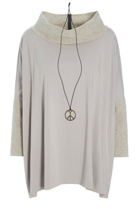 BLOUSE MIX - 1354 - SAND/SAND
