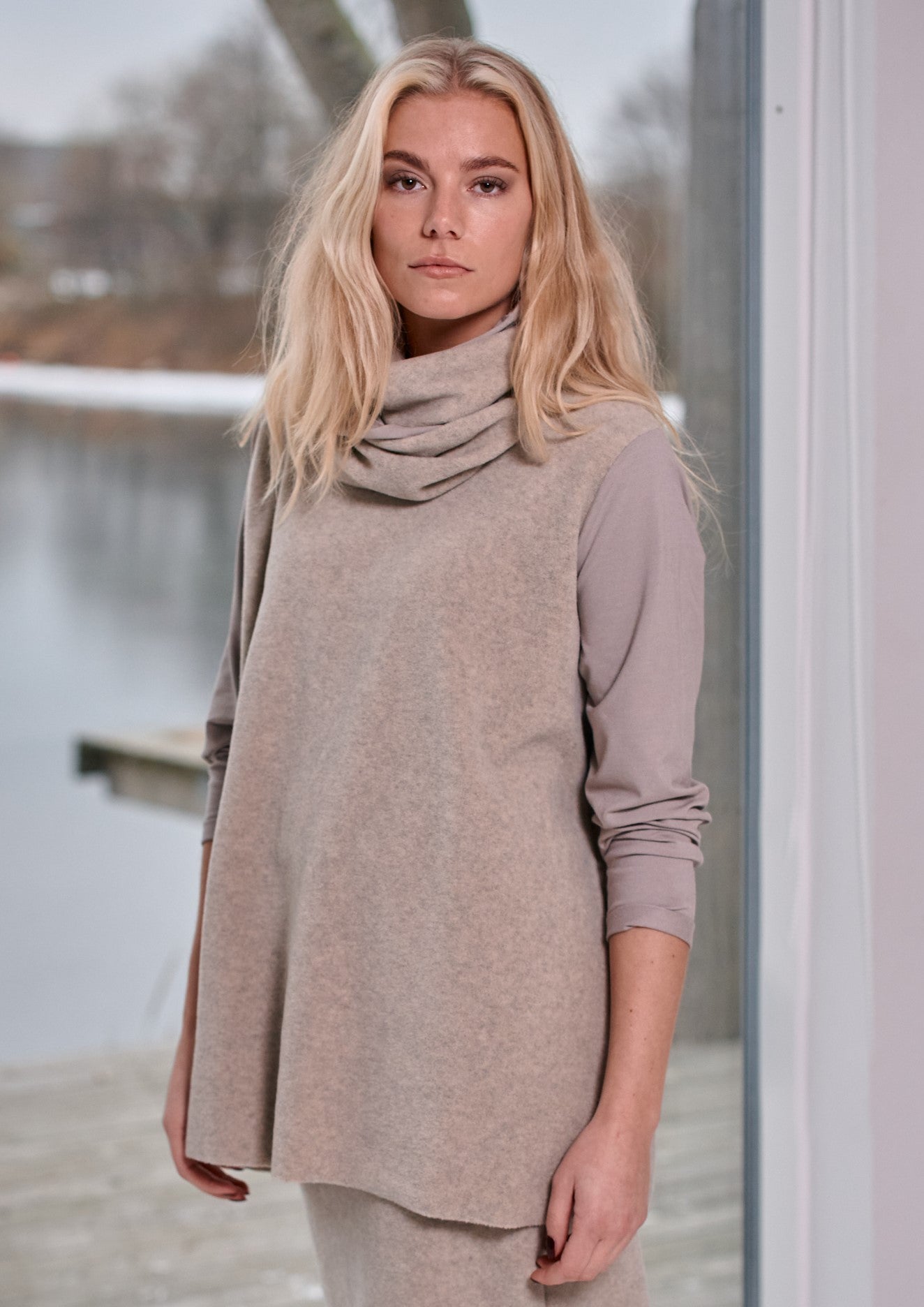 HENRIETTE STEFFENSEN COPENHAGEN BLOUSE MIX - 1375 BLUSER SAND/SAND 812