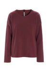 BLOUSE ROUND NECK - 1359 - BORDEAUX