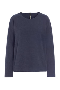 BLOUSE ROUND NECK - 1359 - EVENING BLUE