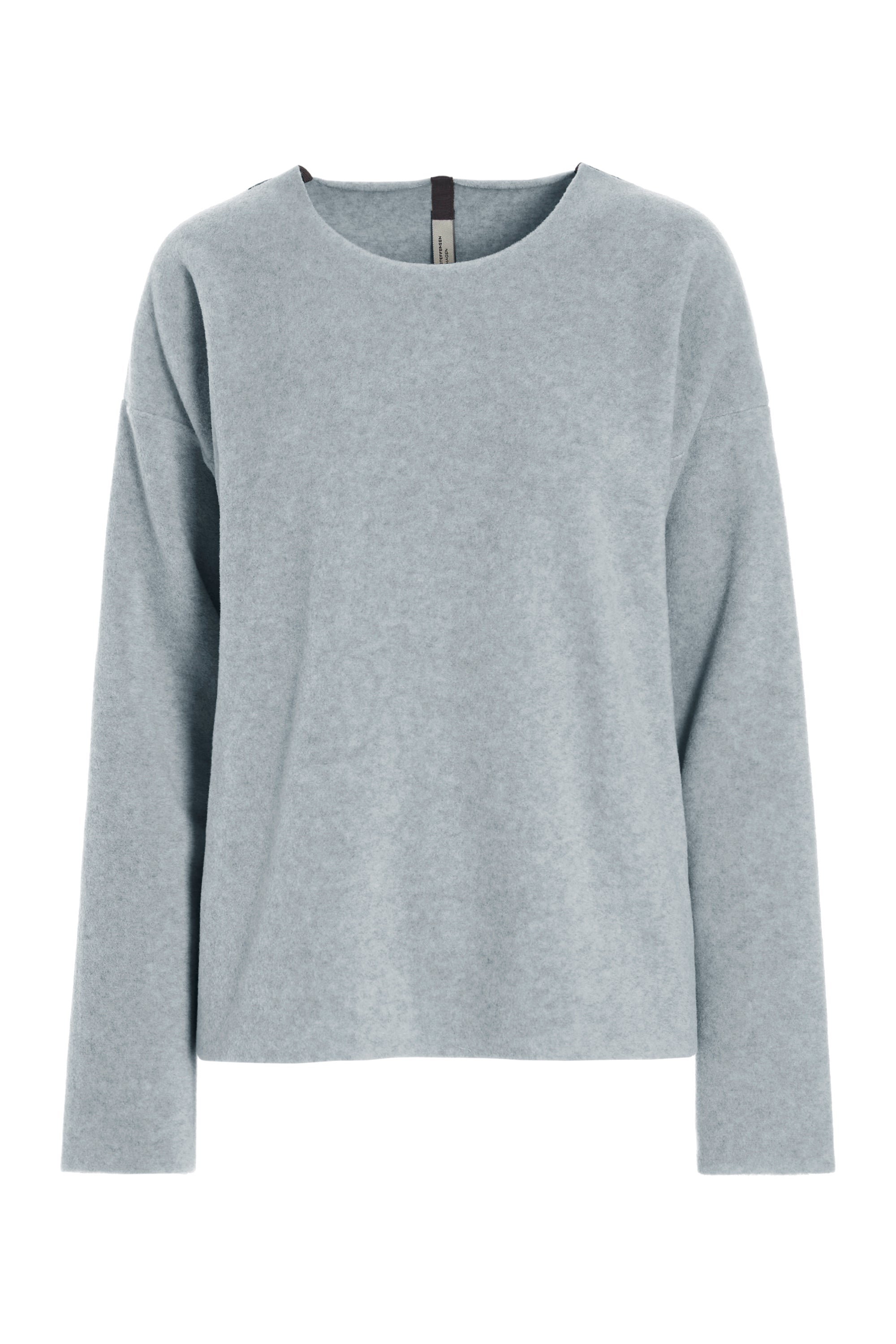 HENRIETTE STEFFENSEN COPENHAGEN BLOUSE ROUND NECK - 1359 BLUSER LIGHT GREY 876
