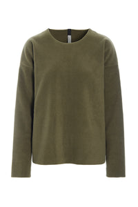 BLOUSE ROUND NECK - 1359 - MOSS