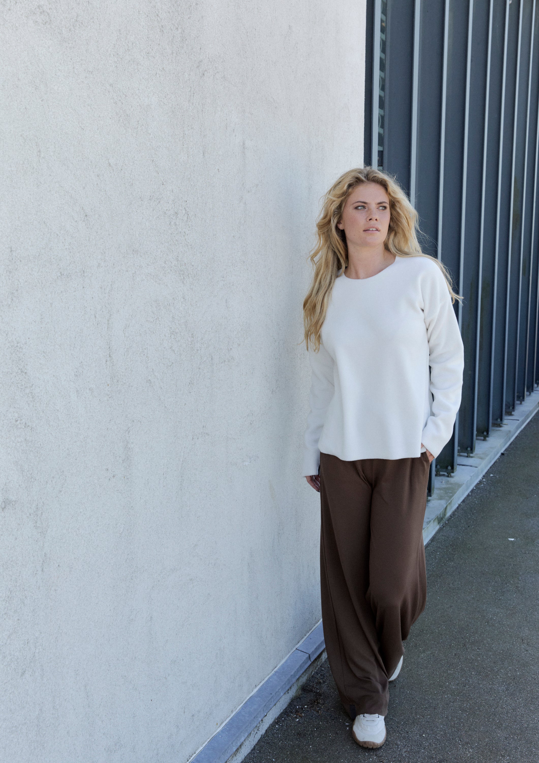 HENRIETTE STEFFENSEN COPENHAGEN BLOUSE ROUND NECK - 1359 BLUSER OFF WHITE 802