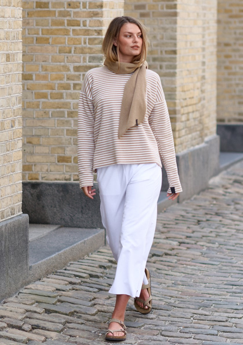 HENRIETTE STEFFENSEN COPENHAGEN BLOUSE ROUND NECK - 1359 BLUSER STRIPES C&O 789