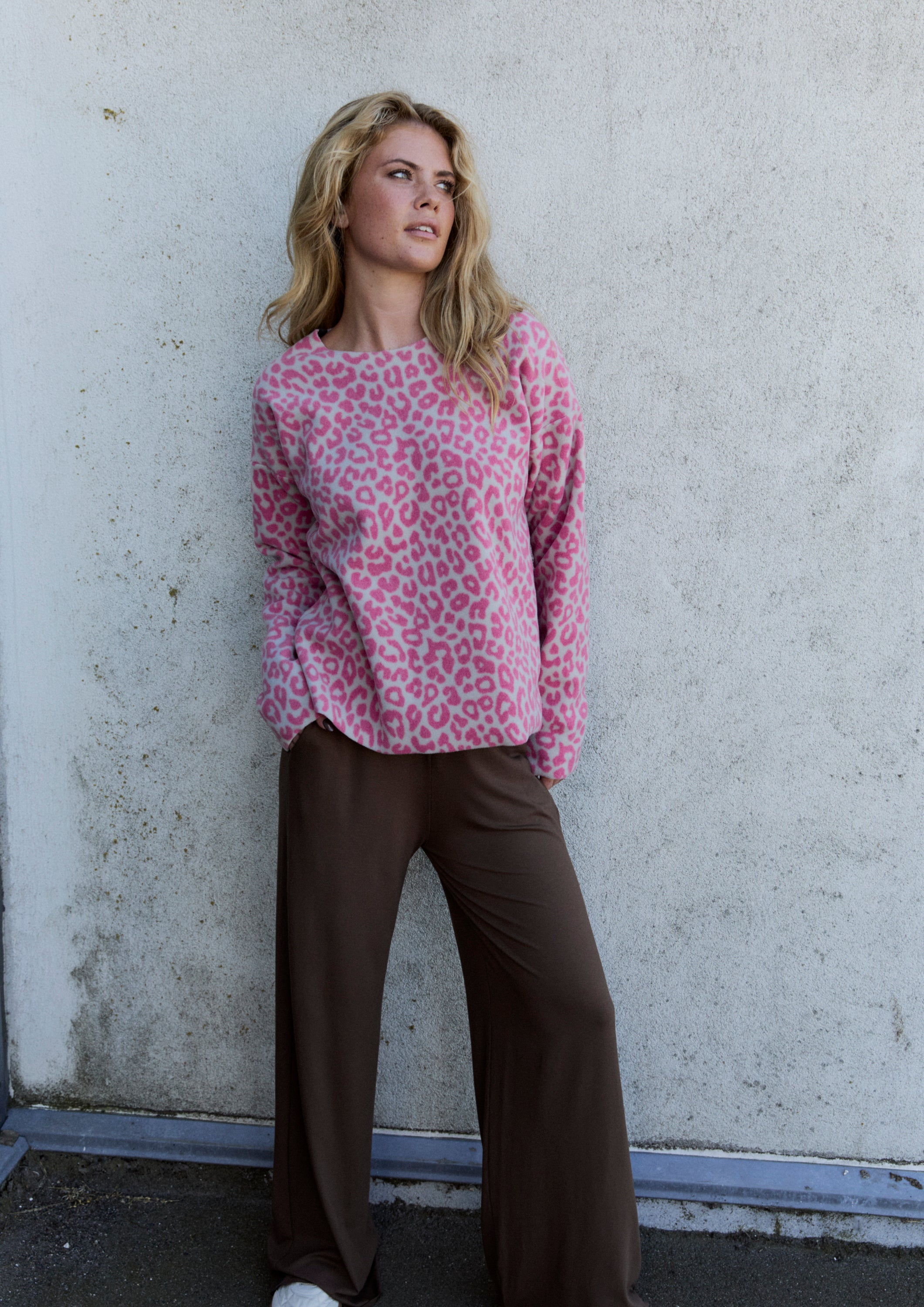 HENRIETTE STEFFENSEN COPENHAGEN BLOUSE ROUND NECK - 1359P BLUSER PINK LEO 358