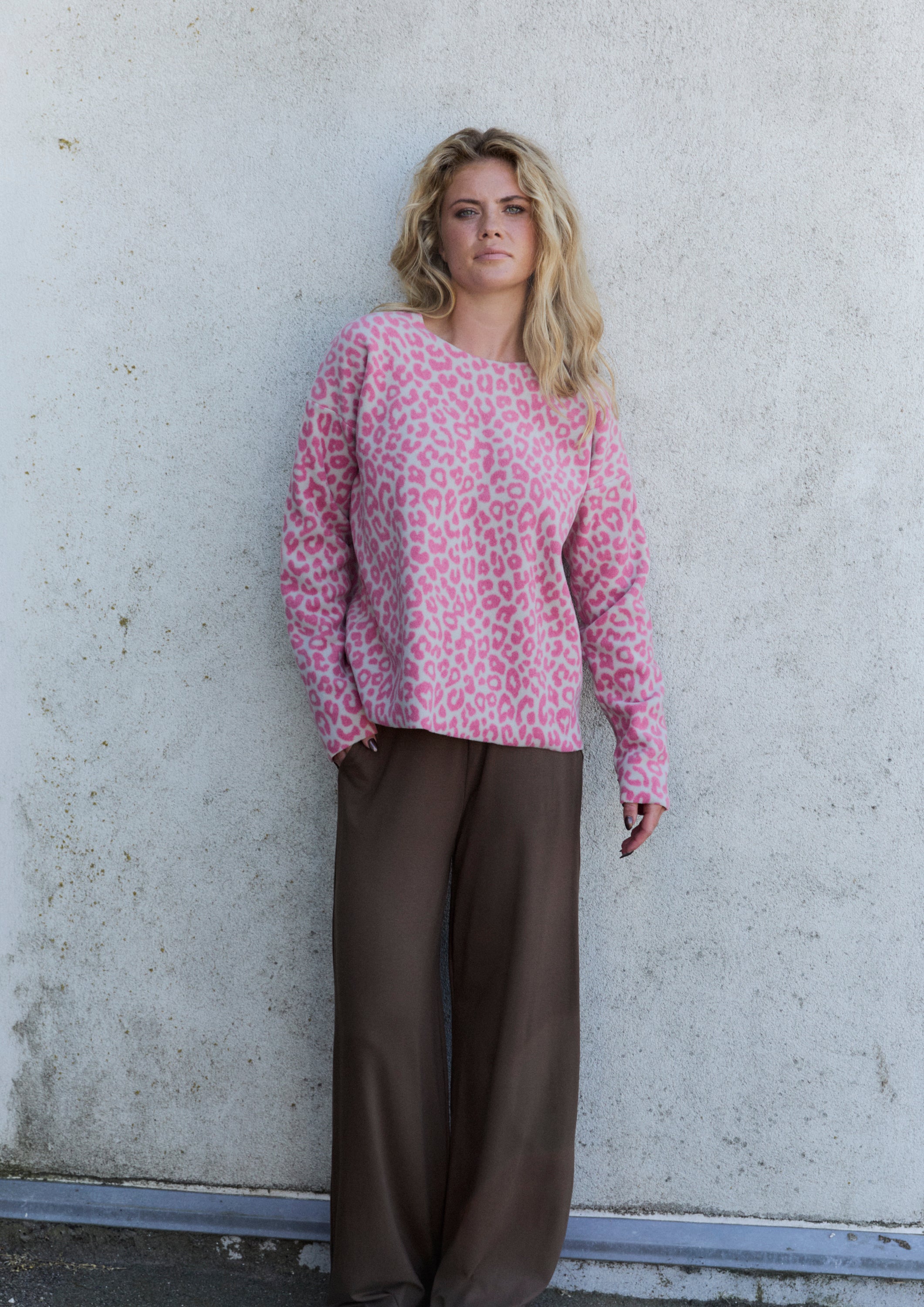 HENRIETTE STEFFENSEN COPENHAGEN BLOUSE ROUND NECK - 1359P BLUSER PINK LEO 358